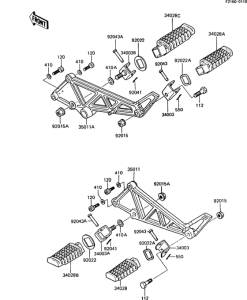 AR125S Подножки