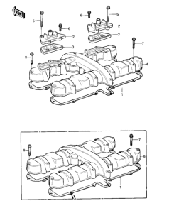 KZ1000 Крышка головки цилиндров