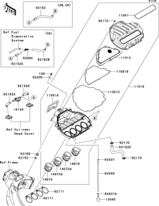 ZX600 Воздушный фильтр