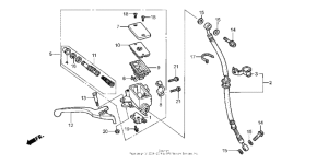 CB50 Передний главный тормозной цилиндр