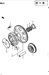GS850 Муфта стартера