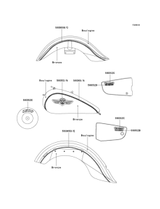 VN1500 Decals(boulogne / bronze)