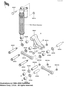 KX125 Задняя подвеска