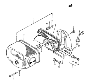 GR650 Задний комбинированный сигнал