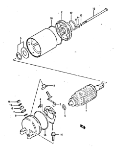 GSX-R400 Стартерный мотор