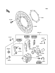 VN1500 Передний тормоз