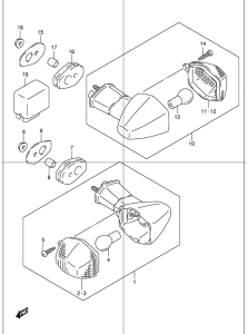 GSF1200S Поворотники