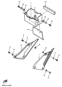 SRX400 Боковая крышка