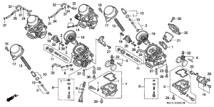 CB1000F Carburetor assy
