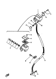 TZR125 Bomba de freno delantera