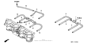 CBR1100XX Трубки дроссельной заслонки
