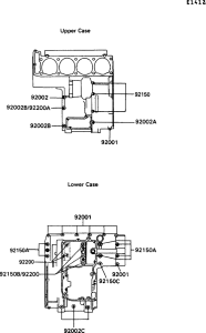 ZX900 Болты крепления картера