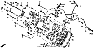VTR250 Cylinder head (fr) 88