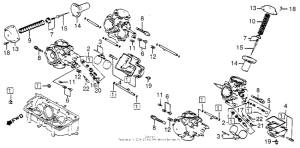 VF1100C Детали карбюратора
