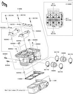 EX250 Головка цилиндров