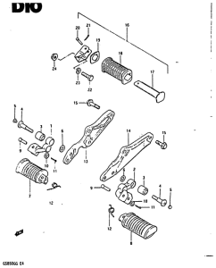 GS850 Подножки