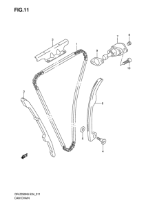 DR-Z250 Держатель направляющей