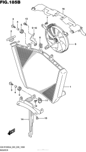 GSX-R1000 Radiator (Gsx-R1000L6 E28)