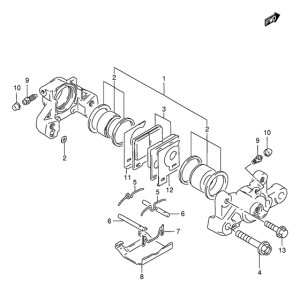 GSX-R1100 Задний суппорт
