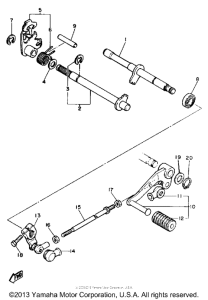 SRX600S Вал переключения