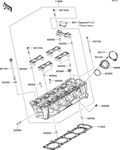ZX1000 Головка цилиндров