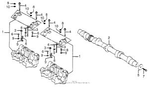 CB750 Camshaft + camshaft holder