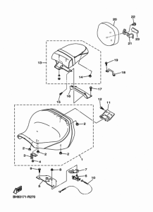 XVS1300CT Сиденье