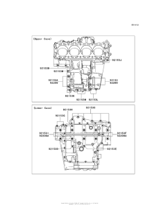 ZG1400 Болты крепления картера