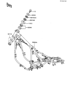 KZ1100 Frame comp