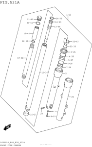 LS650 Передняя вилка