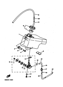 TY250Z Топливный бак