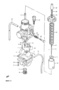 RM80 Carburetor assy