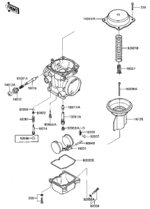 ZG1200 Детали карбюратора