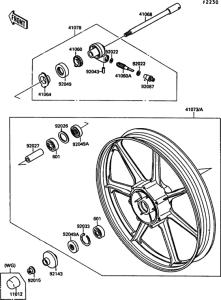 VN1500 Переднее колесо