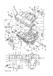 XJ600S Картер двигателя