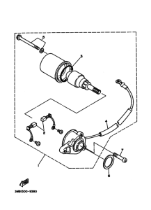 TDR125 Стартерный мотор