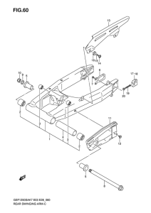 GSF1250S Маятник задний