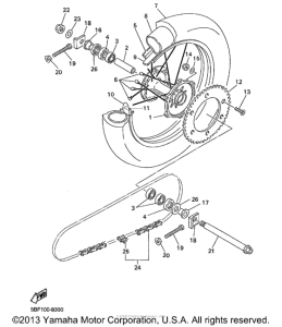 WR400FK Переднее колесо