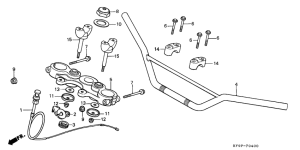 XL185 Handle pipe / top bridge