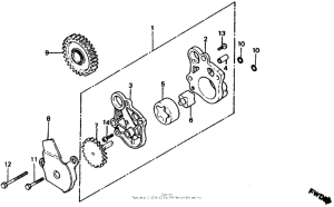 XR500R Oil pump 81-82