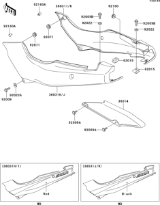 EX500 Side covers / chain cover(ex500-d5)