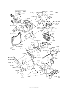 ZX1000 Обтекатель нижний