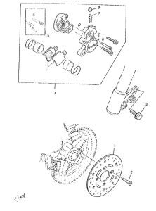 CW50RS Front brake. caliper