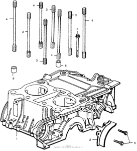CL360 Upper crankcase