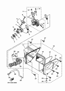 YS125-5C Впускная система