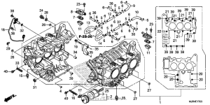 GL1800C Блок цилиндров