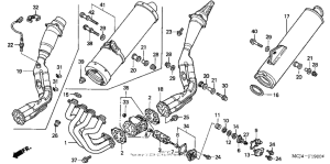 CBR900RE Глушитель