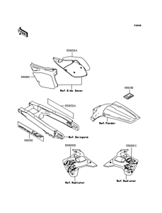 KX125 Наклейки