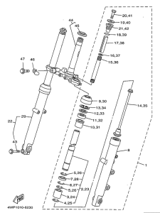 SR125 Передняя вилка