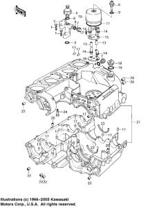 KZ1000 Crankcase / breather cover